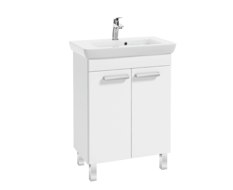 Vannas istabas skapītis CAPRI Deftrans ar izlietni Porto 65cm balts 001-Z-06508+3032