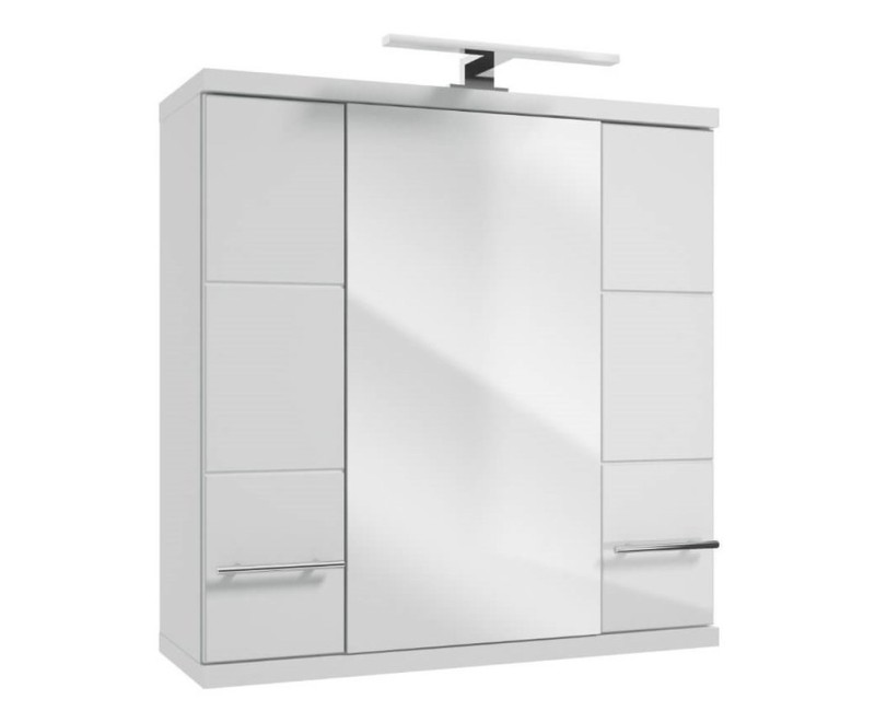 Spogulskapītis BARI Deftrans ar apgaismojumu 70cm balts