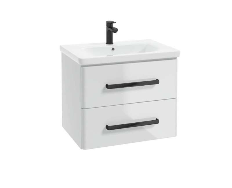 Шкаф для ванной комнаты Deftrans Frenesia Deftrans с умывальником Soft 65см 001-Z-06505+3092