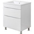 Vannas istabas skapītis Sanservis Smile-60 uz kājām ar izlietni Como-60, Smile New