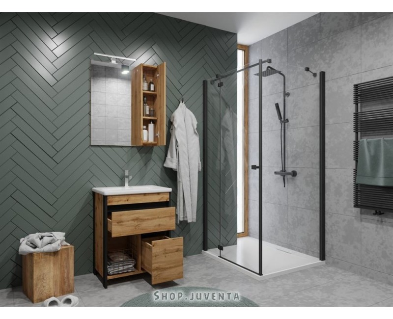 Зеркальный шкаф Vento Bronx 65 дуб