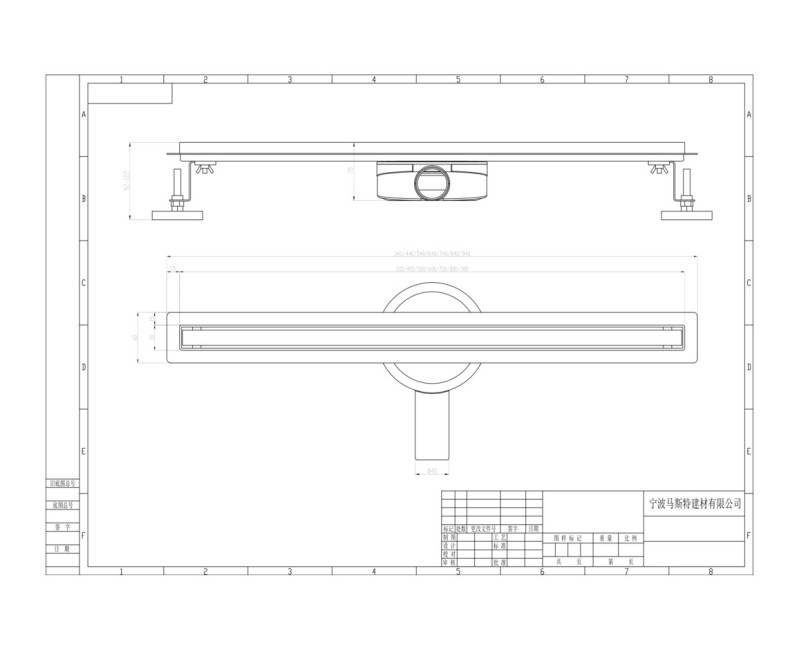 Душевой трап (Канал)  Vento MSTFSP(N) 80 360°Slim 800x70x70