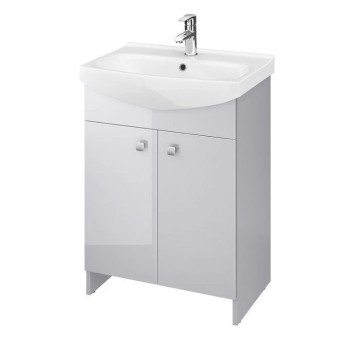 Шкаф для ванной комнаты Cersanit RUBID с раковиной Cersania 60 серый S801-261-DSM