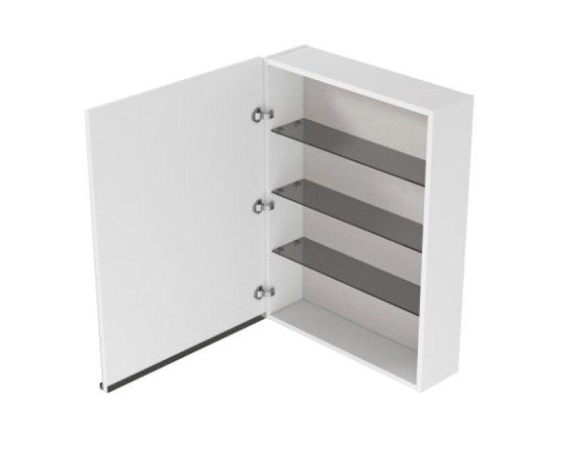 Spogulskapītis Cersanit VIRGO 60 ar melno rokturi S522-014