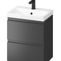 Vannas istabas skapītis ar izlietni Cersanit MODUO SLIM 50 Anthracite