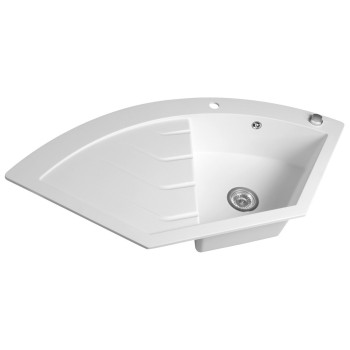 Кухонная мойка Sapho Granite 114x58см, белая GR1931