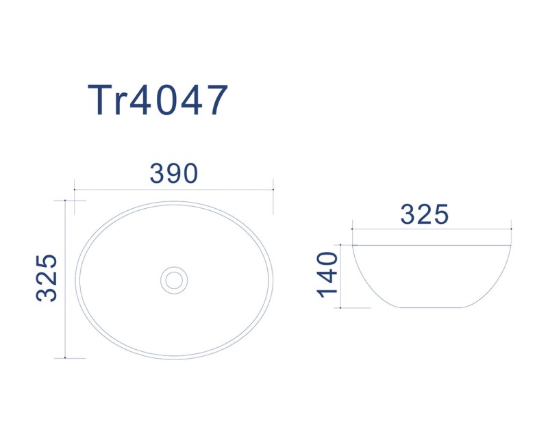 Раковина для ванной комнаты Vento ALMA TR4047 390x325x140 мм