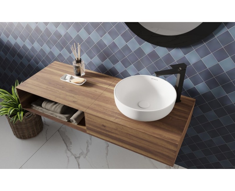 Раковина для ванной Vento SOFIA UP4003-2-U20 белая матовая 385x385x140 мм