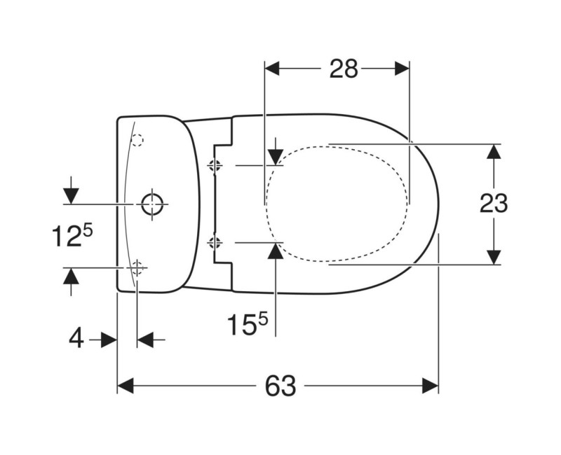 Tualetes pods Kolo Freja ar Duroplast Soft Close vāku , ūdens pieslēgums no apakšas, 45gr izvads, L7922100U