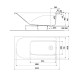 Ванна с ручками KOLO COMFORT PLUS 1600x800 с ножками, XWP1461000 Ванна с ручками KOLO COMFORT PLUS 1600x800 с ножками, XWP1461000