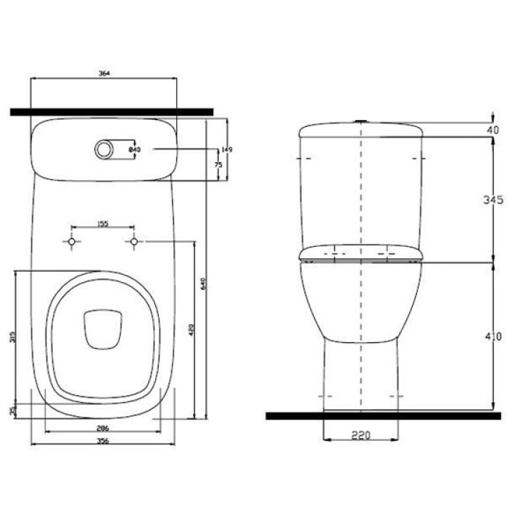 Tualetes pods Kolo Style ar universālu izvadu, tvertne 3/6l ar pievadu no apakšas Tualetes pods Kolo Style ar universālu izvadu, tvertne 3/6l ar pievadu no apakšas