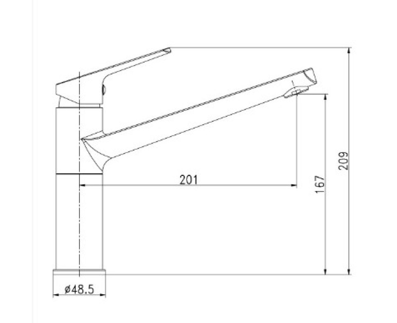 Смеситель для кухни BORA STYLE 360, черный BOSTY29FBL