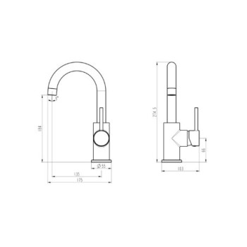 Смеситель для раковины Bora Smart хром KN181