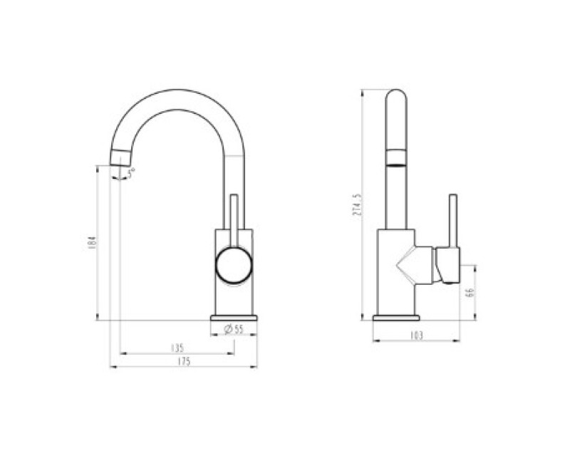 Ūdens Maisītājs vannas istabas izlietne Bora Smart KN181 hroms