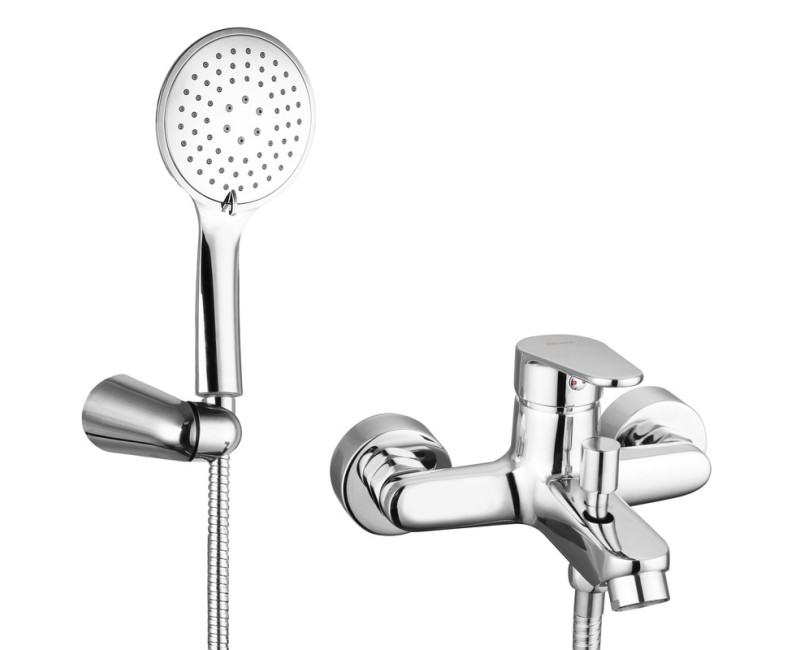 Смеситель для ванны и душа Bora Smart с аксессуарами хром KN4703