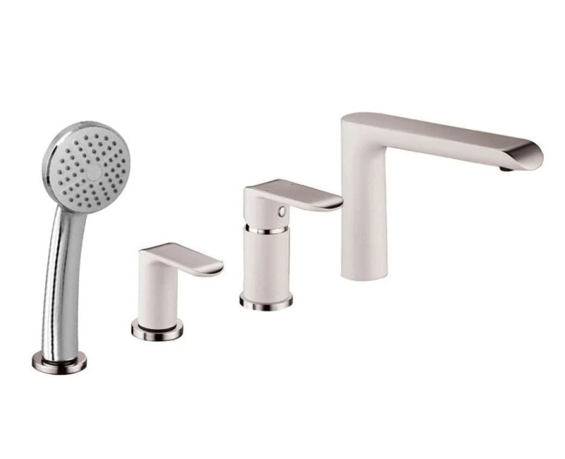 Смеситель для ванны/душа Vento Ravena RW43128W белый/хром RW43128W