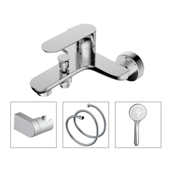 Смеситель для ванны/душа Vento Napoli NA39023C с хромированным покрытием