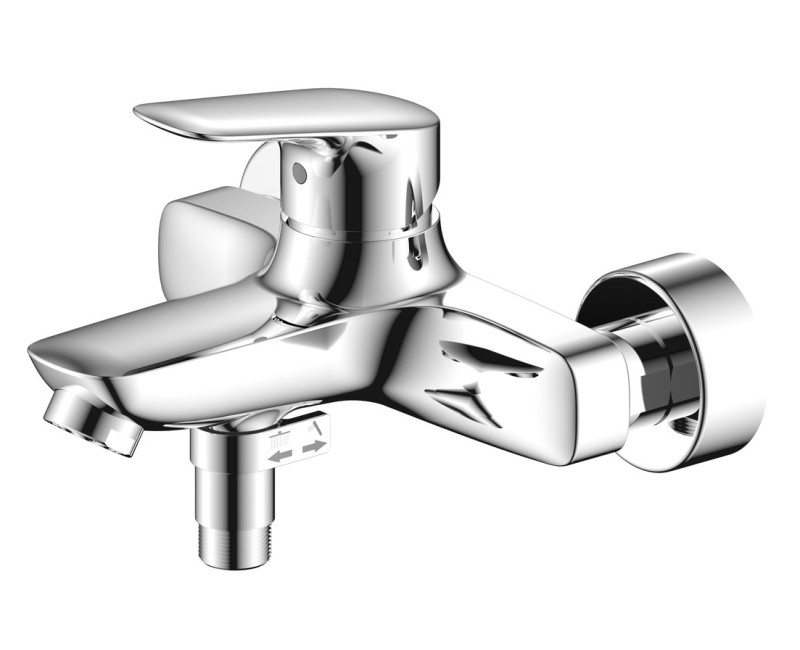 Смеситель для ванны/душа Vento Prato PR702-03 с хромированным покрытием