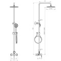 Смеситель для душа Vento Verona с верхним и ручным душем KN803