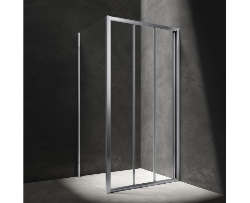 OMNIRES BRONX квадратная душевая кабина с раздвижной дверью, 80 x 80 см