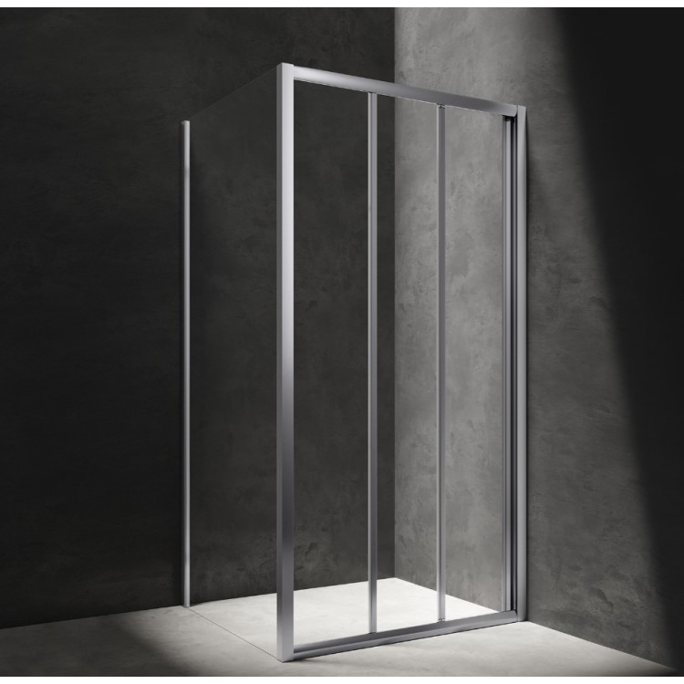 OMNIRES BRONX kvadrātveida dušas kabīne ar bīdāmām durvīm, 90 x 90 cm OMNIRES BRONX kvadrātveida dušas kabīne ar bīdāmām durvīm, 90 x 90 cm