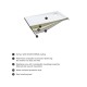 OMNIRES MERTON акриловый душевой поддон, 90 x 90 см