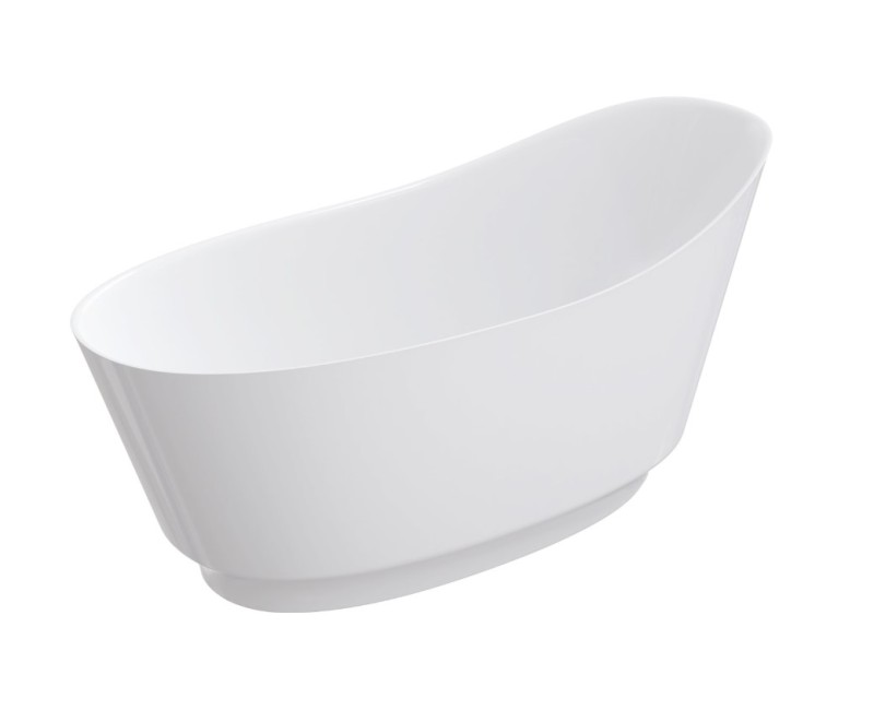 Отдельностоящая ванна OMNIRES NEO M+ с высокой спинкой, 158 x 72 см