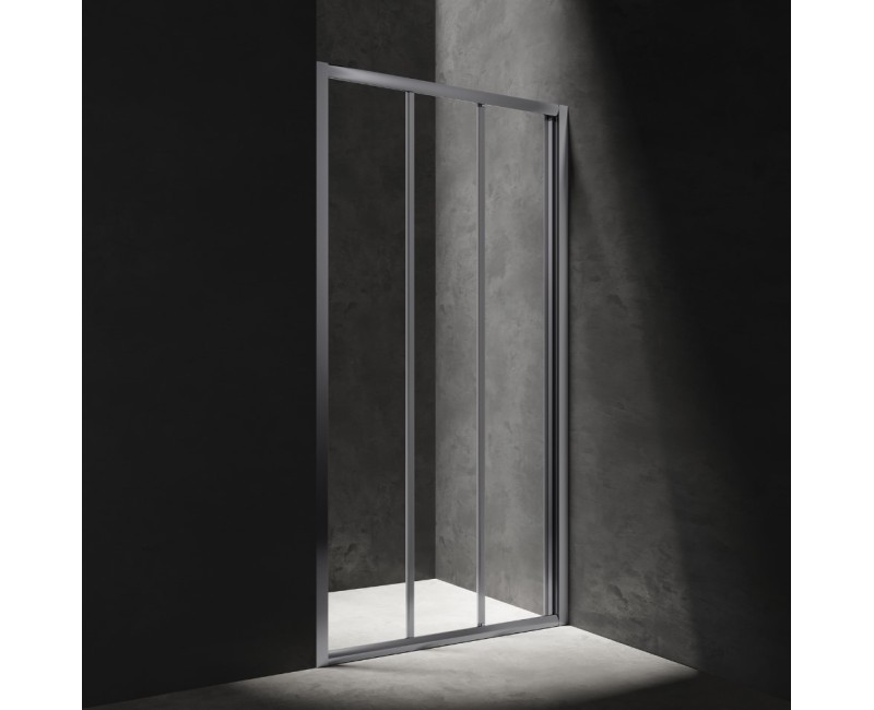 OMNIRES BRONX раздвижная душевая дверь, трехстворчатая, 90 см