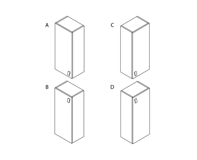 Навесной шкаф Riva U 32-11 Белый