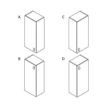 Sienas skapītis Riva U 32-11