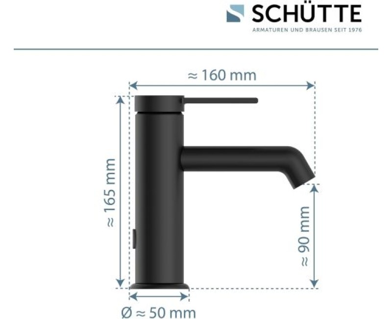 Schütte LOS ANGELES смеситель для раковины матовый черный