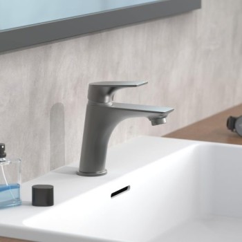 Schütte Boston смеситель для раковины, матовый графит H 153(91)x162