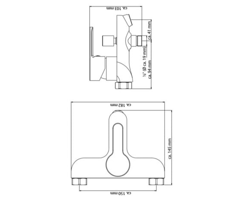 Schütte Denver ūdens maisītājs, matēts melns