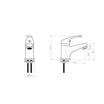 Schütte ATHOS смеситель для раковины, хром