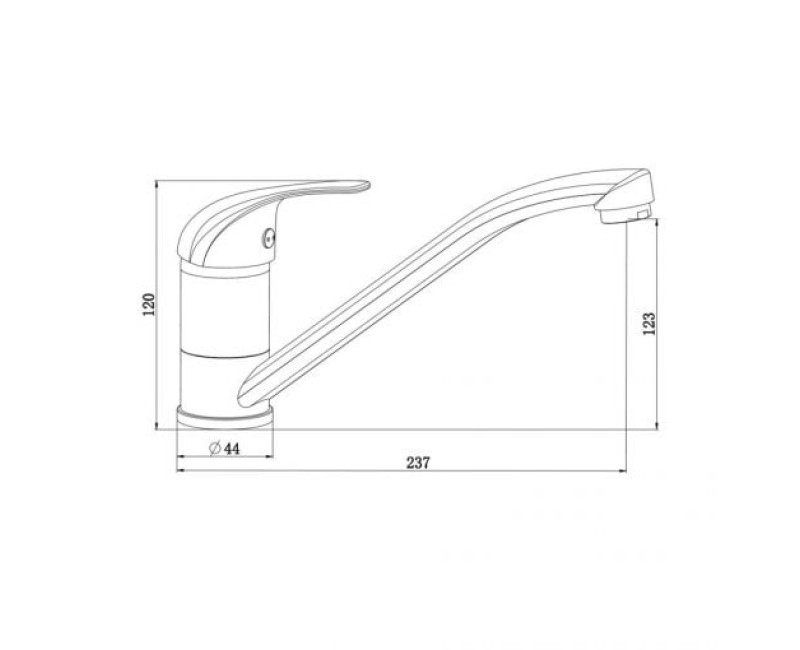 Schütte Athos virtuves izlietnes maisītājs, hroms