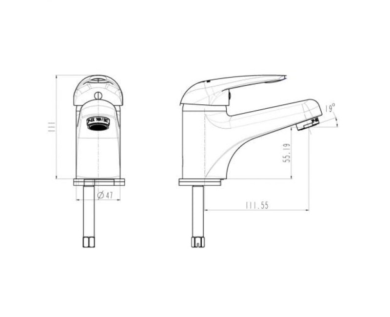 Schütte MAGNA izlietnes maisītājs, hroms