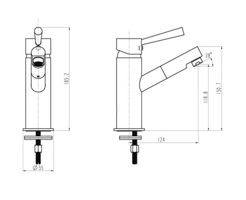 Schütte CORNWALL izlietnes maisītājs, hroms