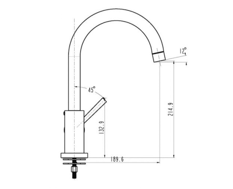 Schütte Cornwall virtuves izlietnes maisītājs, hroms