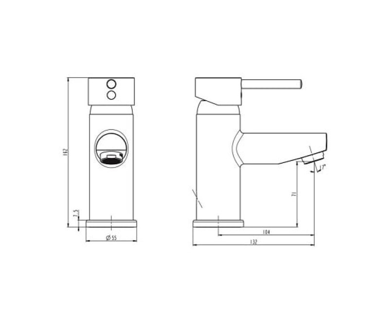 Смеситель для мойки Schütte Atlanta, хром