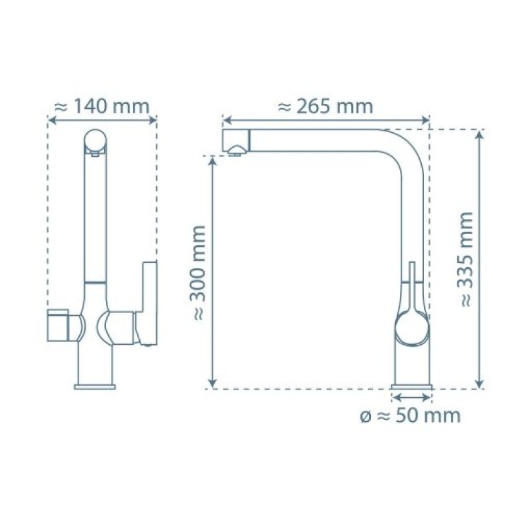 Schütte AQUASTAR PRO Смеситель для кухонной мойки с фильтром, хром Schütte AQUASTAR PRO Смеситель для кухонной мойки с фильтром, хром