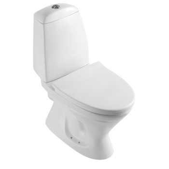 Tualetes Pods Vento Taberg TR2037 ar horizonālo izvādu, 3/6l, ar  Duroplast Soft Close vāku, ūdens padeve no apakšas