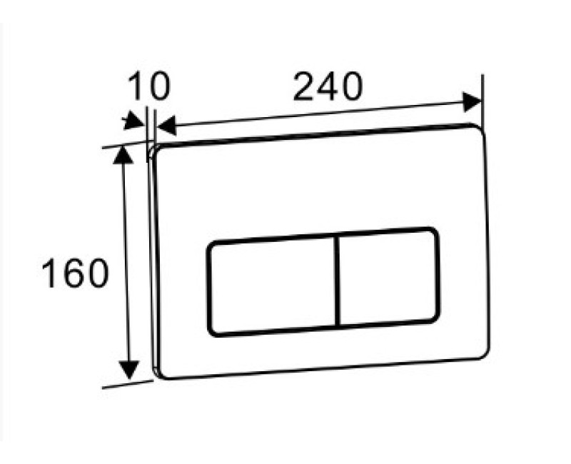 Poga Vento UP007.02 hromēta
