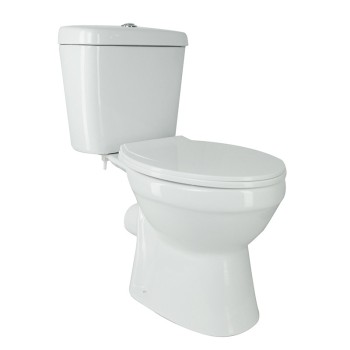 Tualetes Pods Gotland Econom HE-8807P  ar horizonālo izvādu, 3/6l, ar  PP vāku, ūdens padeve no apakšas