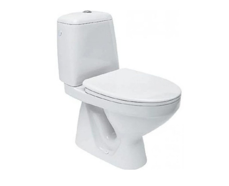 Унитаз CERSANIT EKO 2000 вертикальный слив, подача воды сбоку, без крышки 3/6л, К07-156