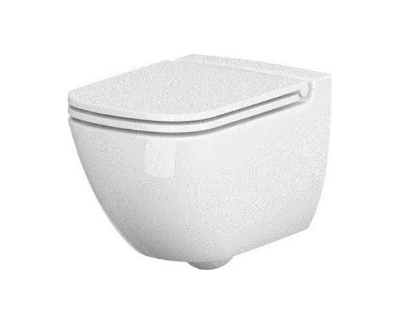 Унитаз подвесной CERSANIT CASPIA с крышкой SLIM DUR ANTIB SC EO, K701-103