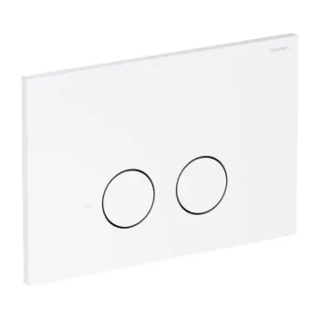 Montāžas rāmis OMNIRES ECO FLUSH SET, ar ECO skalošanu piekaramajam tualetes podam + STEEL-R45 skalošanas vadības plāksne, matēti balts