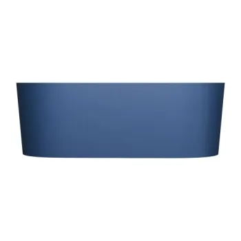 Vanna Omnires OVO M+, akmens masas, brīvi stāvoša, 160 × 75 cm, ar pārplūdi, matēta pusnakts zila OVO160WWZPMB