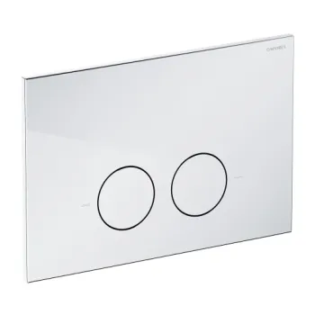Piekaramā tualetes poda montāžas rāmis OMNIRES ECO FLUSH SET STRONGFRAME, ar ECO skalošanu, ar MINIMAL skalošanas vadības plāksni, pulēts hroms