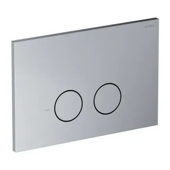 Piekaramā tualetes poda iebūvēšanas rāmis OMNIRES STRONGFRAME + skalošanas vadības plāksne OMNIRES STEEL-R45, ar iebūvējamo skalošanas tvertni, matēts niķelis