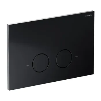 Montāžas rāmis OMNIRES ECO FLUSH SET STRONGFRAME piekaramajam tualetes podam, ar ECO skalošanu, ar skalošanas vadības plāksni STEEL-R45, matēts melns